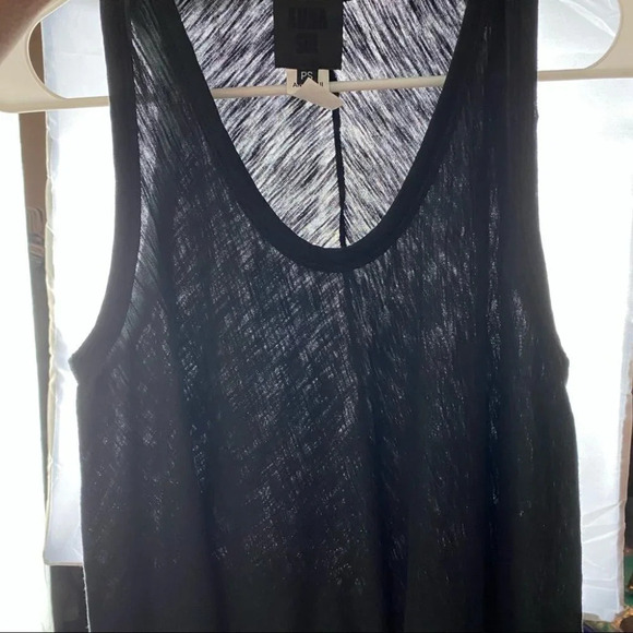Anna Sui Tunic Womens Size Small Scoop Neck Trapeze Tank Top Black Shirt Jersey - Picture 5 of 10